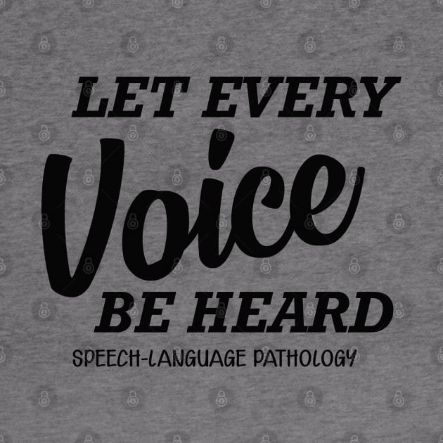 Speech Language Pathology - let every voice be heard by KC Happy Shop